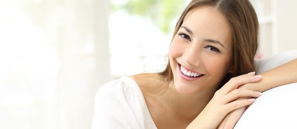 woman smiling